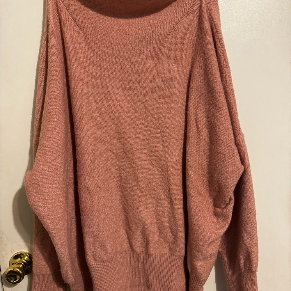 Ava & Viv Pink Cowl Neck Sweater